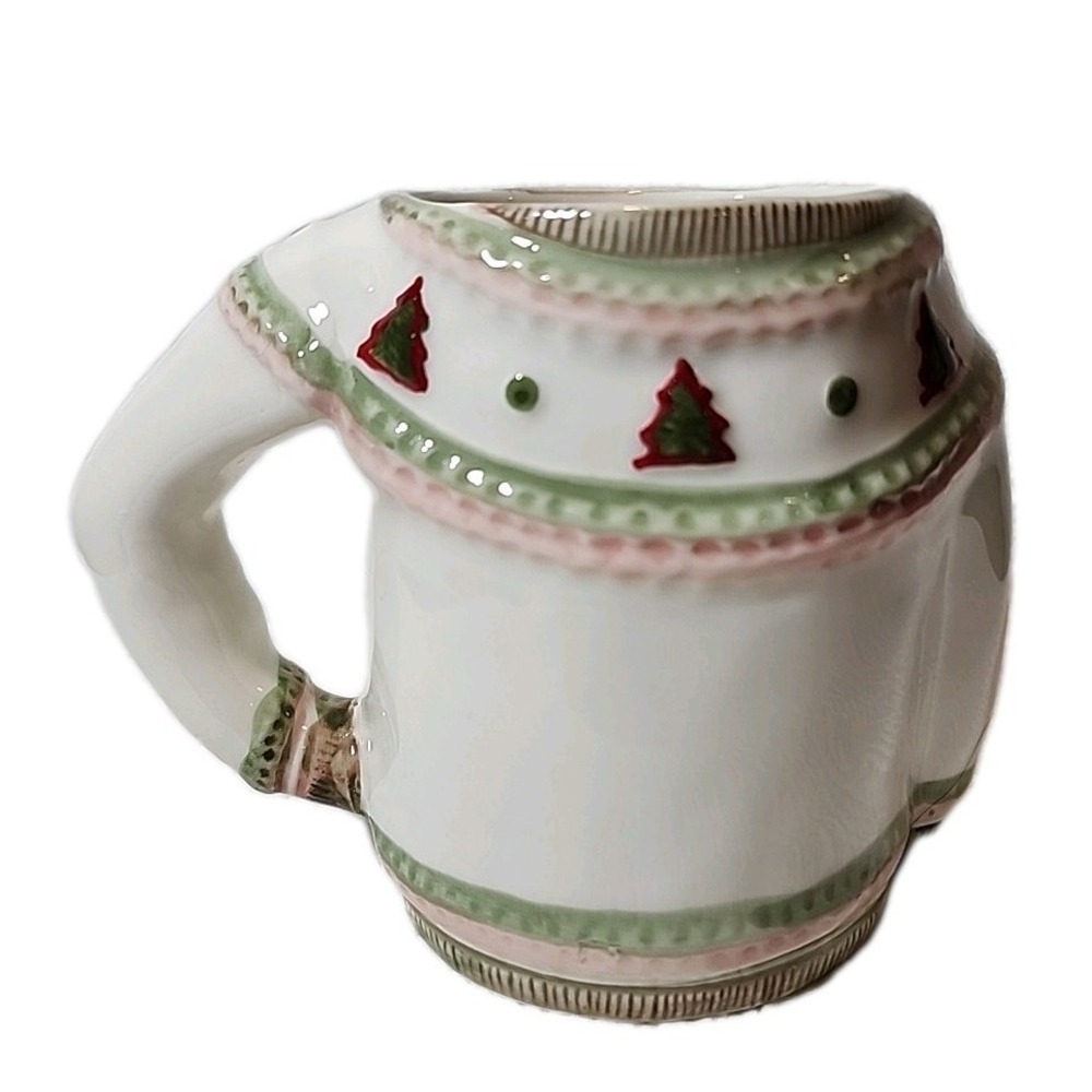 Jenny Parkhurst Sweater Mug. Christmas Sweater 4.5" Tall. Gift. BNC